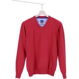 Redmond heren trui katoen - V-hals - rood