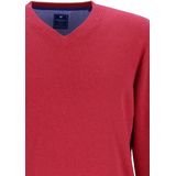 Redmond heren trui katoen - V-hals - rood