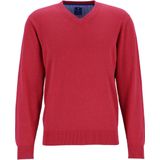 Redmond heren trui katoen - V-hals - rood