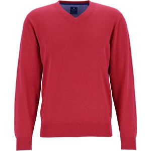 Redmond heren trui katoen - V-hals - rood