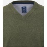 Redmond - Heren Trui - Groen - Katoen - V-hals