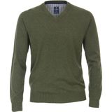 Redmond - Heren Trui - Groen - Katoen - V-hals
