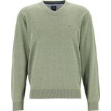 Redmond - Heren Trui - Groen - Katoen - V-hals