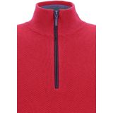 Redmond - Heren Trui - Rood - 100% Katoen - Licht Getailleerd