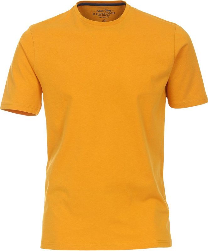 Redmond - Regular Fit - T-shirt - Geel - 100% Katoen