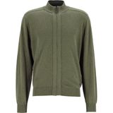 Redmond heren vest katoen, opstaande kraag, groen (middeldik)