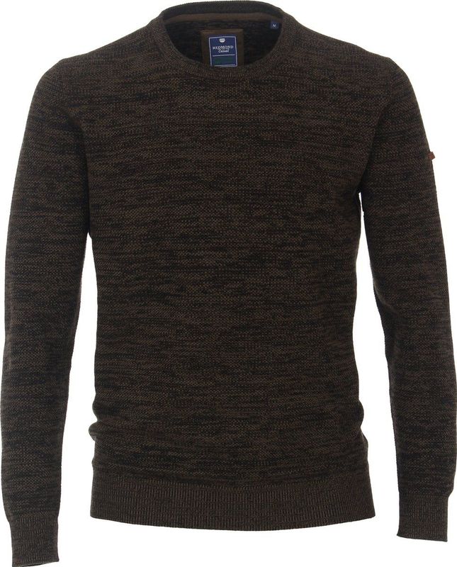 Redmond - Heren Trui - Bruin - O-hals - Katoen