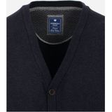 Redmond - Heren Vest - Blauw - Katoen - V-hals - Middeldik