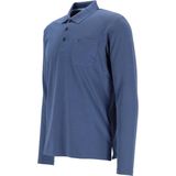 Redmond - Regular Fit Polo - Blauw Melange - Katoen