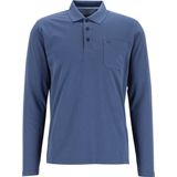 Redmond - Regular Fit Polo - Blauw Melange - Katoen