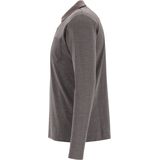 Redmond - Casual Polo Shirt - Bruin - Lange Mouw - Effen