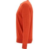 Redmond - Heren Trui - Oranje - 100% Katoen - Licht Getailleerd