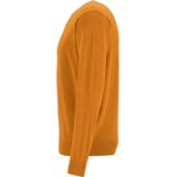 Redmond - Heren Trui - Okergeel - Katoen - Normaal Licht Getailleerd