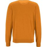 Redmond - Heren Trui - Okergeel - Katoen - Normaal Licht Getailleerd