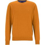 Redmond - Heren Trui - Okergeel - Katoen - Normaal Licht Getailleerd