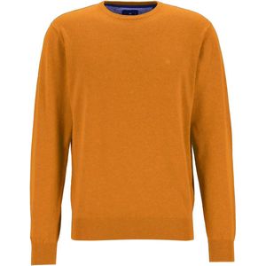 Redmond - Heren Trui Katoen - O-hals - Okergeel