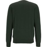 Redmond - Heren Trui - Donker Groen - 100% Katoen - Licht Getailleerd
