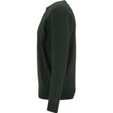 Redmond - Heren Trui - Donker Groen - 100% Katoen - Licht Getailleerd