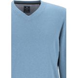 Redmond heren trui katoen, V-hals, lichtblauw