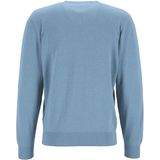 Redmond heren trui katoen, V-hals, lichtblauw
