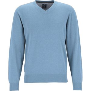 Redmond heren trui katoen, V-hals, lichtblauw