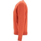 Redmond - Heren Trui - Oranje - 100% Katoen - Licht Getailleerd