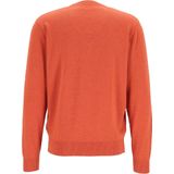 Redmond - Heren Trui - Oranje - 100% Katoen - Licht Getailleerd
