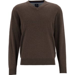 Pullover - Gemêleerd - 100% Katoen - Lange Mouw - V-hals