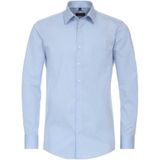 Redmond - Comfort Fit Overhemd - Blauw - Poplin - Lange Mouwen