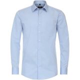 Redmond - Comfort Fit Overhemd - Blauw - Poplin - Lange Mouwen