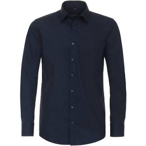 Redmond - Comfort Fit Overhemd - Blauw - Popeline - Strijkvriendelijk