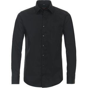 3 voor 99 | Redmond modern fit overhemd, popeline, zwart