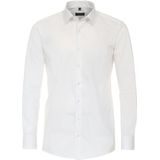 Redmond - Slim Fit - Overhemd - Wit - 100% Katoen - Strijkvriendelijk - Boordmaat: 35 - 36