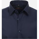 Redmond - Slim Fit - Overhemd - Blauw - 100% Katoen - Strijkvriendelijk - Boordmaat: 37 - 38