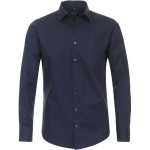Redmond - Slim Fit Overhemd - Popeline - Blauw - 100% Katoen - Strijkvriendelijk