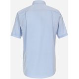 Redmond - Overhemd - Korte Mouwen - Blauw - Poplin - Comfort Pasvorm