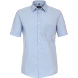 Redmond - Overhemd - Korte Mouwen - Blauw - Poplin - Comfort Pasvorm