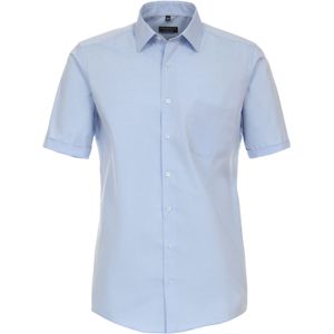 Redmond - Overhemd - Korte Mouwen - Blauw - Poplin - Comfort Pasvorm