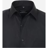 3 voor 99 | Redmond comfort fit overhemd, korte mouw, popeline, zwart