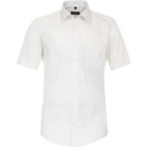 3 voor 99 | Redmond modern fit overhemd, korte mouw, popeline, wit