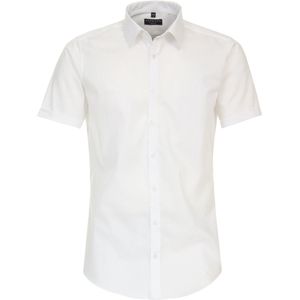 Redmond - Overhemd - Wit - 100% Katoen - Korte Mouwen