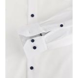 Redmond - Comfort Fit Overhemd - Wit - Popeline - Strijkvriendelijk