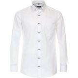 Redmond - Comfort Fit Overhemd - Wit - Popeline - Strijkvriendelijk
