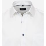 Redmond - Comfort Fit Overhemd - Wit - Popeline - Strijkvriendelijk