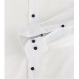 Redmond - Comfort Fit Overhemd - Wit - Popeline - Strijkvriendelijk