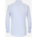 Redmond - Comfort Fit - Overhemd - Blauw - Popeline - Strijkvriendelijk