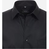 Overhemd - Zwart - 100% Katoen - Kent Kraag - Lange Mouwen