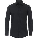 Redmond Overhemd zwart, Effen