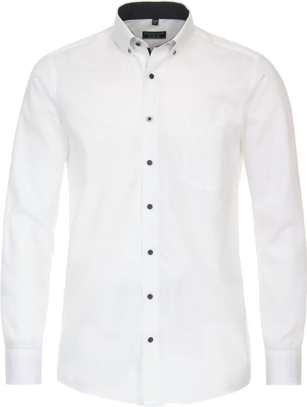 Redmond - Overhemd - Blauw - Poplin - Comfort Fit