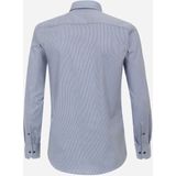 Redmond - Modern Fit - Overhemd - Blauw - Popeline - Strijkvriendelijk